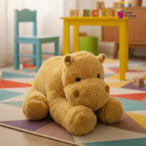 Fluffy Hippo Soft Toy