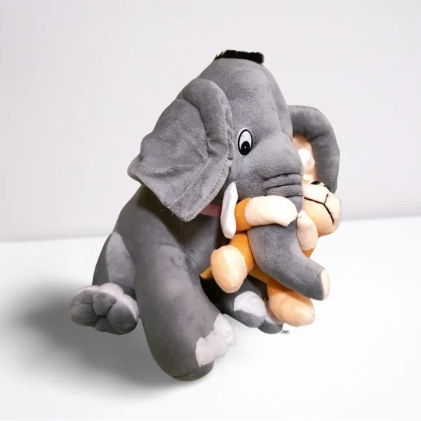 Elephant with Monkey Soft Toy