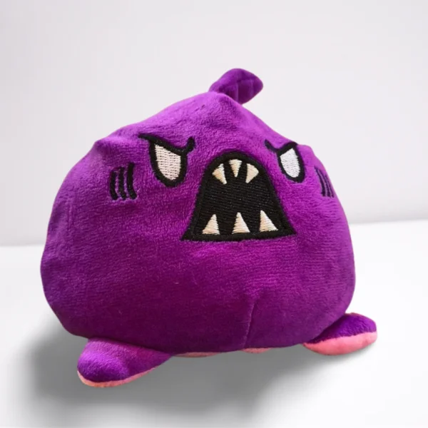 Purple Reversible Shark Soft Toy also known as Mood Plushy