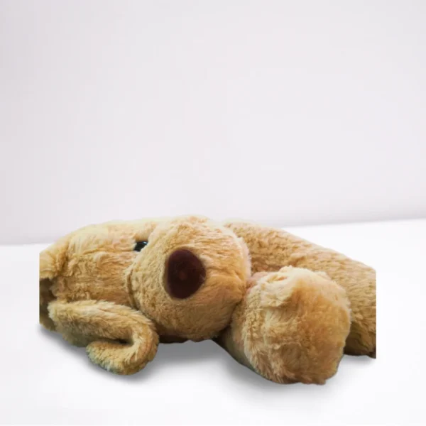 Light Brown Stuffed Dog lying on its sides